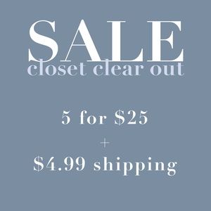 🧿 5 for $25 SALE